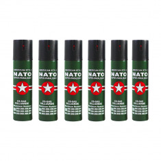 Set 6 sprayuri autoaparare NATO, propulsie jet, 60 ml