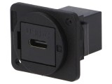 Adaptor USB C dublu din plastic