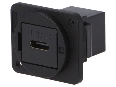 Adaptor USB C dublu din plastic foto