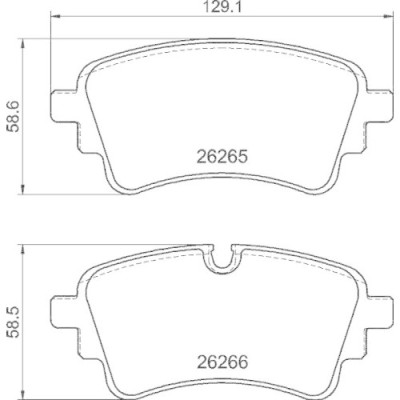 Placute frana Audi A4 B9 (8w2 8wc) 05.15-, A5 (F53 F5p) 06.16-, A5 Sportback (F5a F5f) 09.16-, A6 Allroad C8 (4ah) 11.18-, A6 C8 (4a2) 02.18-, A6 Est foto
