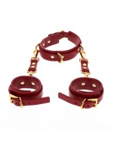 Zgarda D-Ring si Catuse Deluxe Taboom Rosu/Auriu