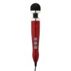 Vibrator Clitoris Doxy Metal Turnat 3, Masaj, Priza, Compact, Rosu, Aliaj Aluminiu/Titan, Silicon, 28cm