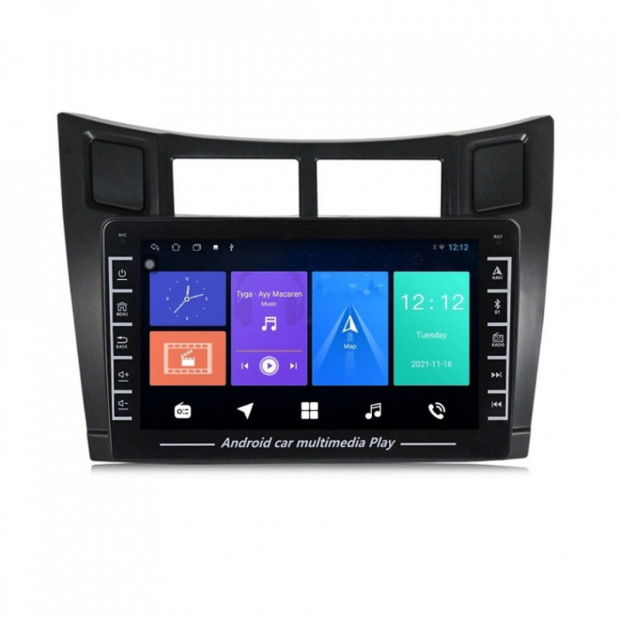 Navigatie dedicata cu Android Toyota Yaris 2006 - 2011, 1GB RAM, Radio GPS Dual