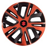 Set 4 Capace Roti 15 inch (R15), Raven Cupru-Negru Compatibil Cu Suzuki