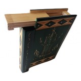Cutie magică pentru cărți puzzle cu compartiment secret &icirc;n interiorul cutie din lemn sculptată manual &icirc;n formă de carte