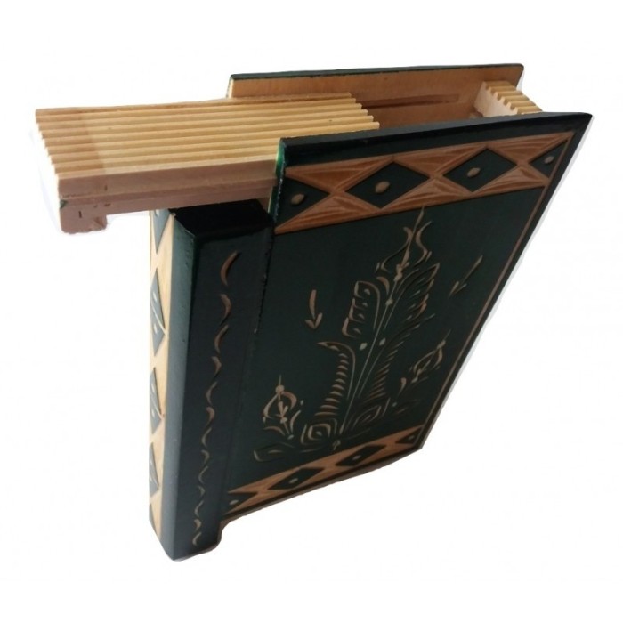 Cutie magică pentru cărți puzzle cu compartiment secret &icirc;n interiorul cutie din lemn sculptată manual &icirc;n formă de carte