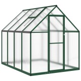 Cumpara ieftin Sere cu cadru de baza, verde, 224x169x195 cm, aluminiu