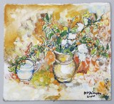 Maria Proca Jinga (1928- 2004) - Natura moarta cu cana si vaza