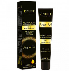 Crema anti-rid de noapte cu ulei de argan REVUELE Cell Regeneration, Oxygen Infusion, 50 ml foto