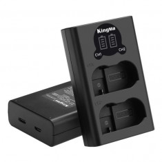 Incarcator KingMa BM058 USB dual LCD EN-EL15 replace Nikon D7000 D7100 D7200 D800 D800E D810 D600 D610 1 V1