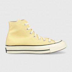 Converse teniși Chuck 70 HI culoarea galben, A02757C A02757C-LIGHT.ORN