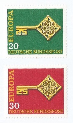 |Germania, Europa CEPT, 1968, MNH foto