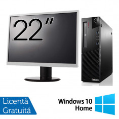 Pachet Calculator Lenovo ThinkCentre M93p SFF, Intel Core i5-4570 3.20GHz, 4GB DDR3, 500GB SATA, DVD-RW + Monitor 22 Inch + Windows 10 Home NewTechnol foto