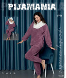 Cumpara ieftin Pijama dama cocolino warm mov - SMarimea