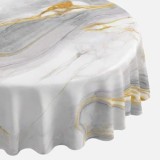 Față de masă rotundă plastifiată, Model Marmură, &Oslash;180cm, CMCLASS