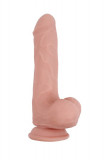 Dildo Realistic Cu Ventuza Bottomless Pleasure, Natural, 20 cm