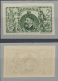 ROMANIA 1927 Cincantenarul Independentei eroare sau eseu 2 lei nedantelat MNH