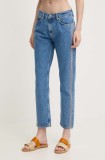 Pepe Jeans jeansi STRAIGHT JEANS MW CRAFT femei high waist, PL204719