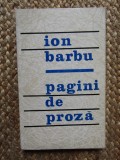 Ion Barbu - Pagini de proza