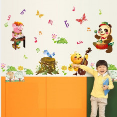 Sticker decorativ copii - Muzicienii veseli foto