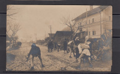 Carte Postala Romania WW1 - Rezidentii curata strazile foto