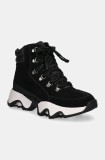 Sorel pantofi KINETIC IMPACT CONQUEST culoarea negru, cu toc plat, izolare usoara, 2088281010
