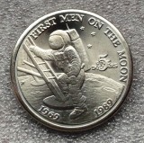 Marshall Islands 5 $ Dollars 1989 First Men on the Moon aviatie cosmos UNC necirculata **
