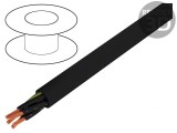 Cablu electric &Ouml;PVC-JZ 5x1,5mm2 neecranat negru 600V 1kV