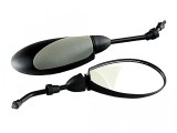 Oglinzi Moto Negre-Gri M8 Revo - Carcasa Plastic, Filet Exterior