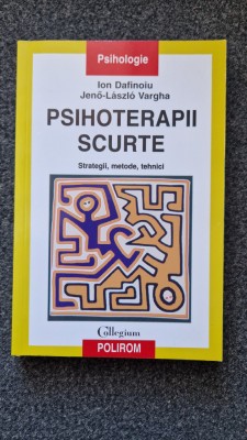 PSIHOTERAPII SCURTE - Dafinoiu, Holdevici foto