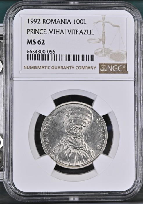 Romania - 100 Lei 1992 - Codita rotunjita - MS 62