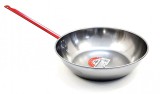 Tigaie adanca pentru prajit, maner lung, otel lustruit, 40 cm, 8.9 litri, La Ideal, Garcima, GRC10440