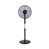 Ventilator cu picior 48W, 3 viteze, diametru 43 cm, negru, oscilant