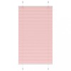 VidaXL Jaluză plisată roz 80x100cm Lățime țesătură 79,4 cm poliester