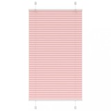 vidaXL Jaluză plisată roz 80x100cm Lățime țesătură 79,4 cm poliester