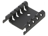Radiator negru TO220 7,2x27x29mm 20K/W