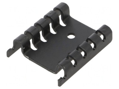 Radiator negru TO220 7,2x27x29mm 20K/W foto