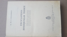 Enciclopedia Inventiunilor Tehnice Ing. Nic. P. Constantinescu an. 1939 foto