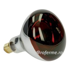 Bec incalzire 250W, infrarosu, sticla rosie