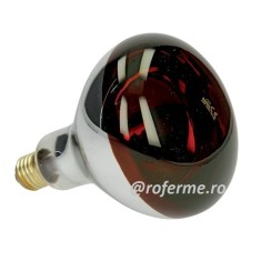Bec incalzire 250W, infrarosu, sticla rosie