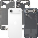 Capac Baterie Apple iPhone 17 Air, Cu Carcasa Mijloc, Full Parts, Alb (Cloud White), Swap