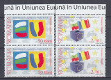 2006 LP 1748 ROMANIA+BULGARIA IMPREUNA IN UNIUNEA EUROPEANA PERECHE SERII MNH, Nestampilat