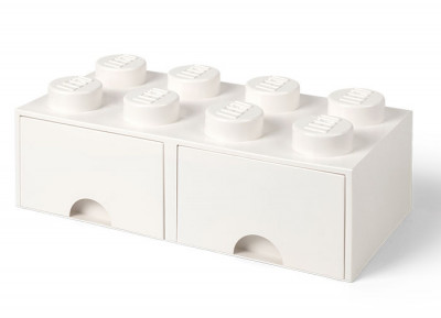 LEGO Cutie depozitare LEGO 2x4 cu sertare, alb Quality Brand foto