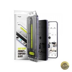 Folie de protectie Ecran Privacy Ringke Easy Slide pentru Samsung Galaxy S25+ S936 / S24+ S926 Sticla Securizata Full Glue Set 2 bucati