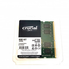 Kit Memorie Laptop RAM Crucial SODIMM 1.2V CL17 2400 8GB (2 x 4GB) CT4G4SFS824A.C8FF
