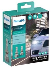 Set 2 Buc Bec Led Philips 12/24V 24W Ultinon Pro5000 HL Alb 5800K 11972U50CWX2 foto