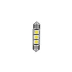 Bec Hyper-Led9 - 3SMD 24/28V sofit 10x36mm soclu SV85-8 2buc - Alb Garage AutoRide foto