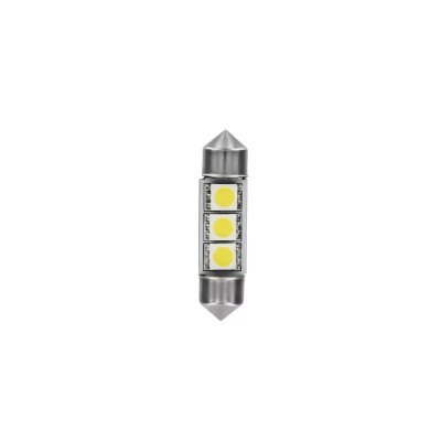 Bec Hyper-Led9 - 3SMD 24/28V sofit 10x36mm soclu SV85-8 2buc - Alb Garage AutoRide foto