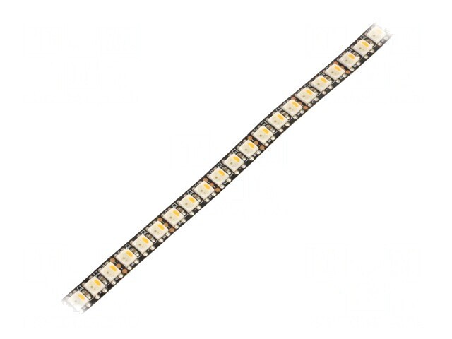 Bandă LED RGBW Programabilă 5V 144 LED/m PCB Negru