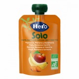 Gustare eco din mere, banane si morcov Solo pentru +4 luni, 100g, Hero Baby